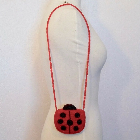 Unbranded Handbags - Ladybug beaded mini bag coin purse
